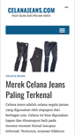 Mobile Screenshot of celanajeans.com